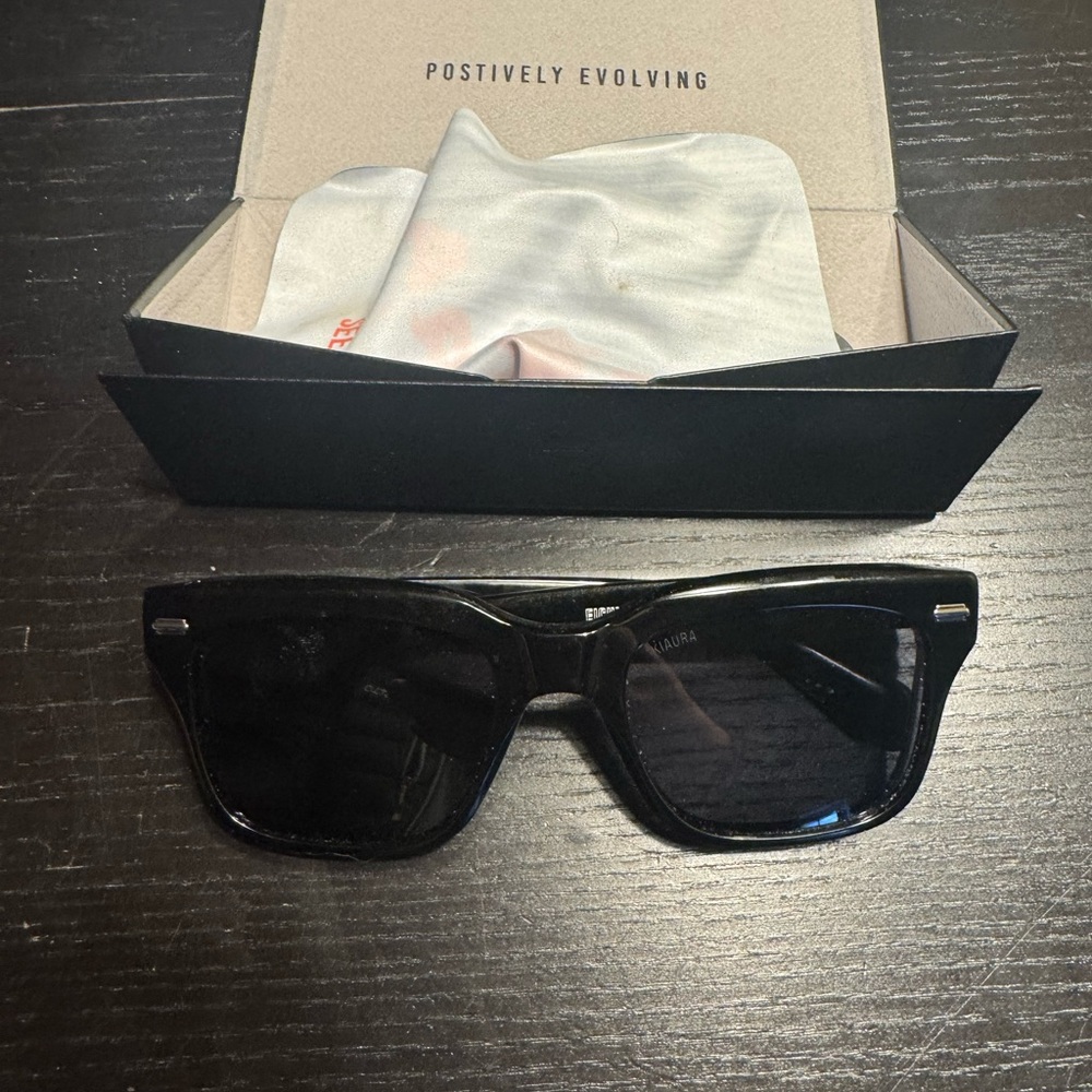Kiara Crystal Black Eichler XL Sunglasses